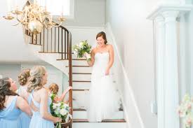 The Tucker's Photography, bride coming down the stairs